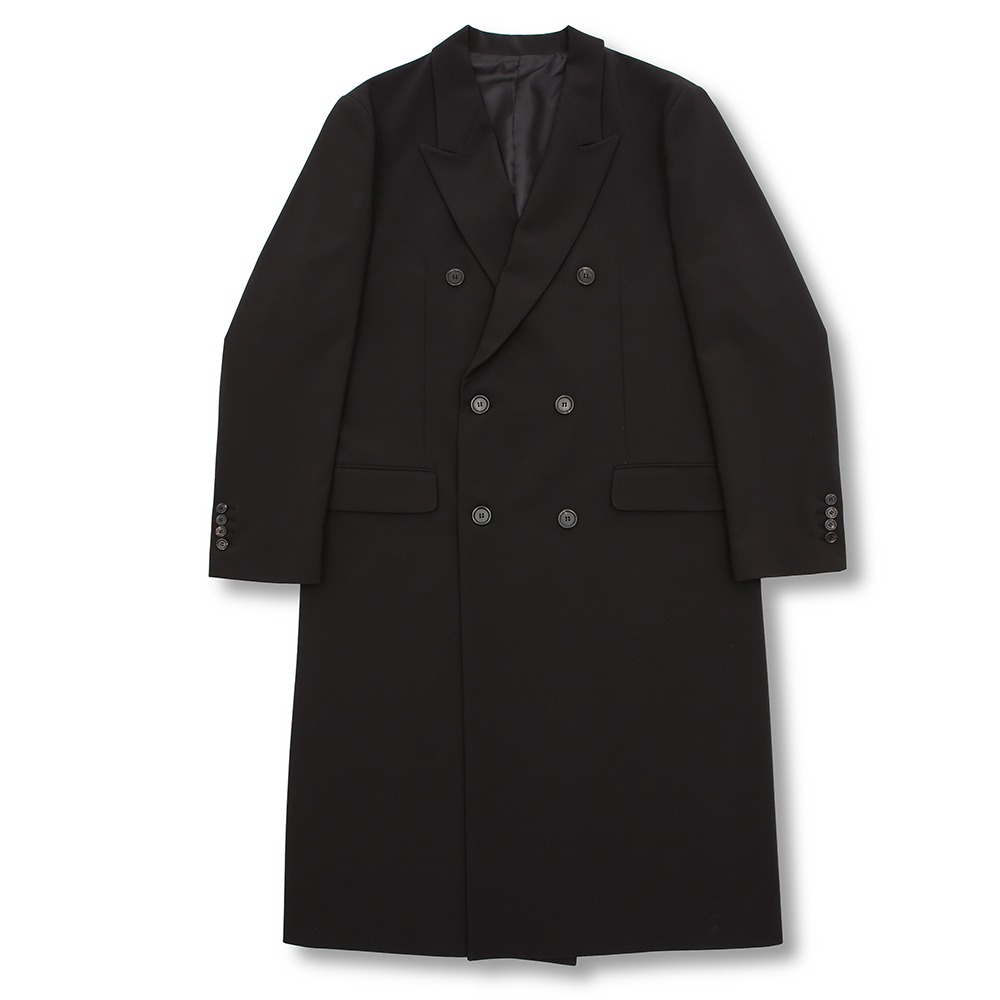 SPERONE Double Breasted Trench Coat [Black]